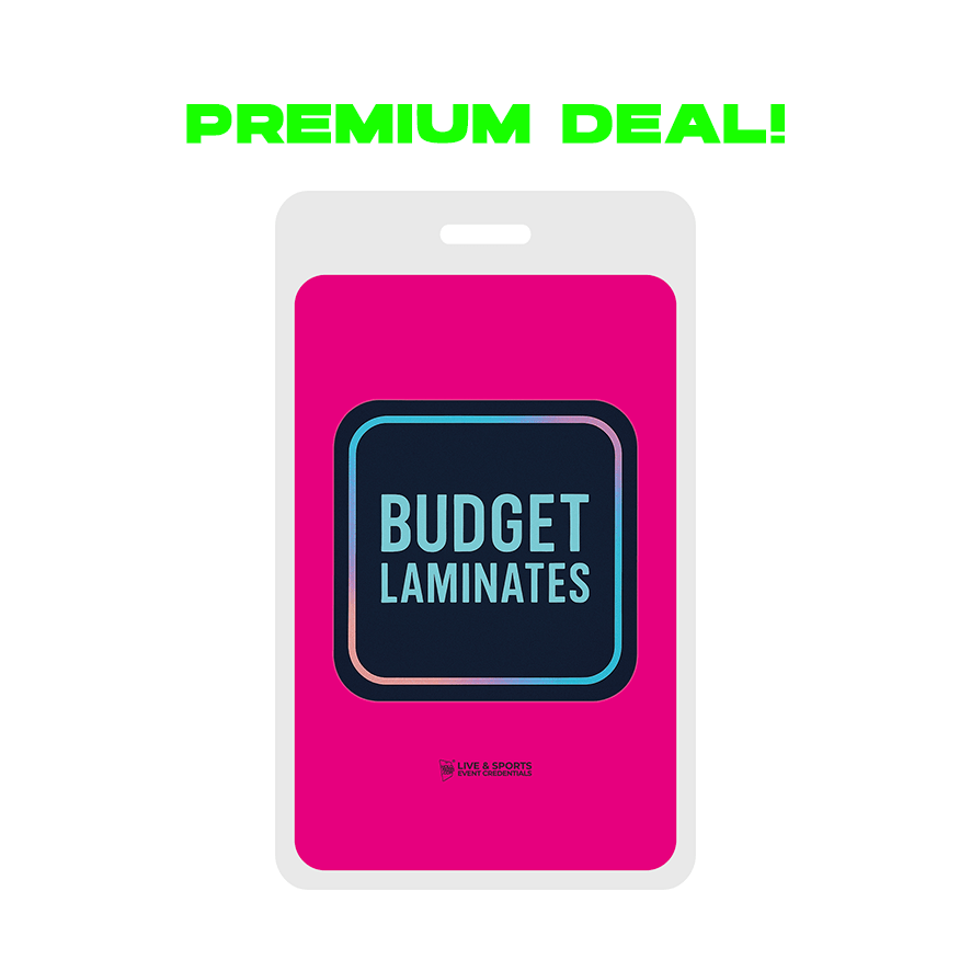 Backstage Pässe Budget Laminate Pass Compact ab 10 Stück | Holopasses