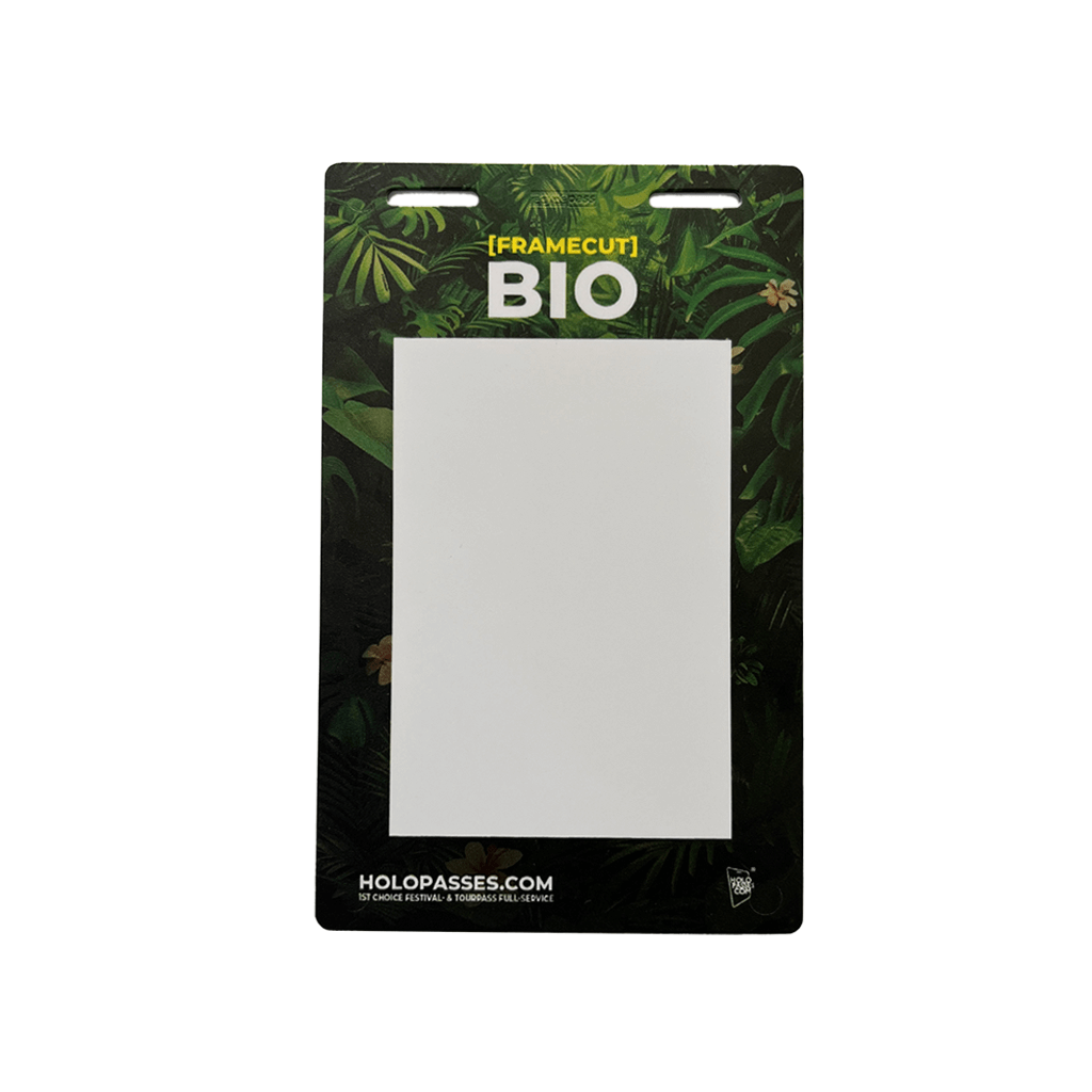 Nachhaltiger Backstage Pass aus zertifizierten Materialien für Konzerte