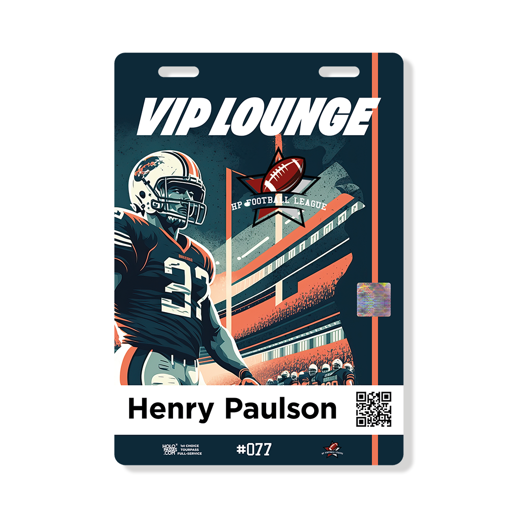 Sports Event Pass Framecut Large individuell bedruckt | Holopasses