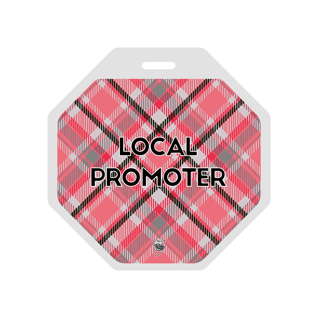 Backstagepass Laminat Achteck individuell bedruckt | Holopasses