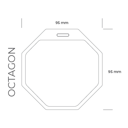 Laminierter Backstagepass Achteck für Events und Festivals | Holopasses