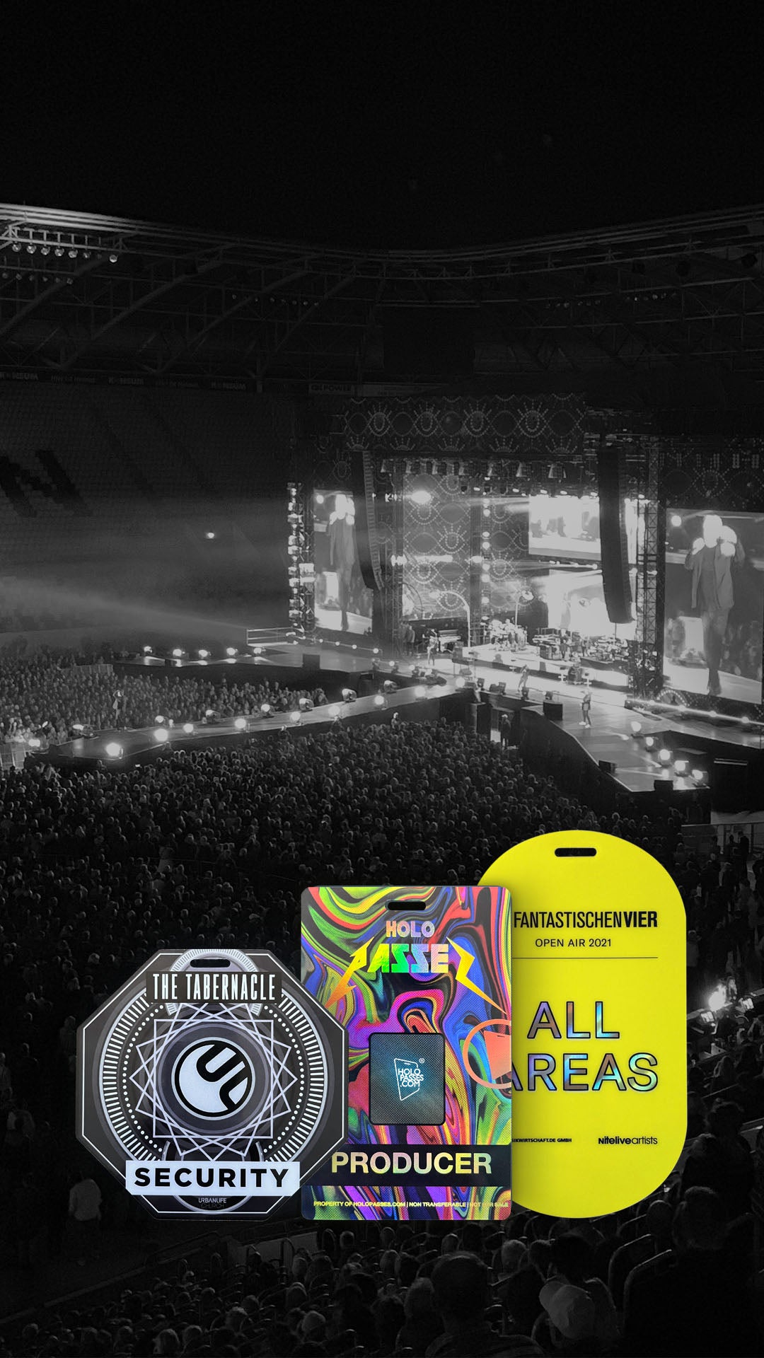 Individuelle Backstagepass, Laminates und Event-Zubehör made in Germany