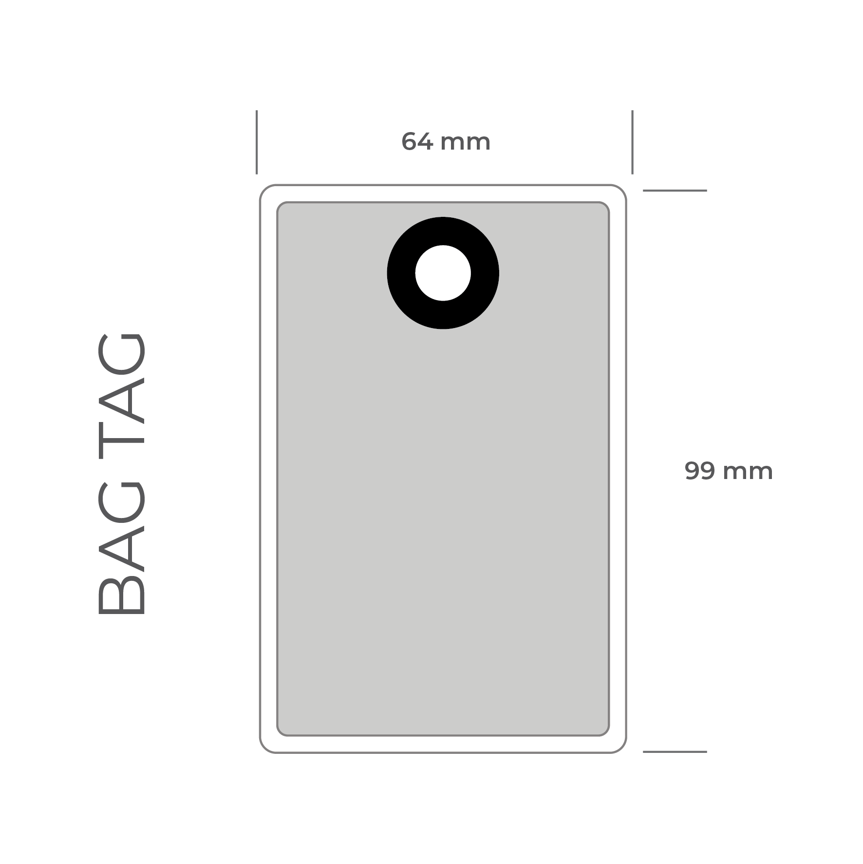 Robuster laminierter Kofferanhänger von Holopasses