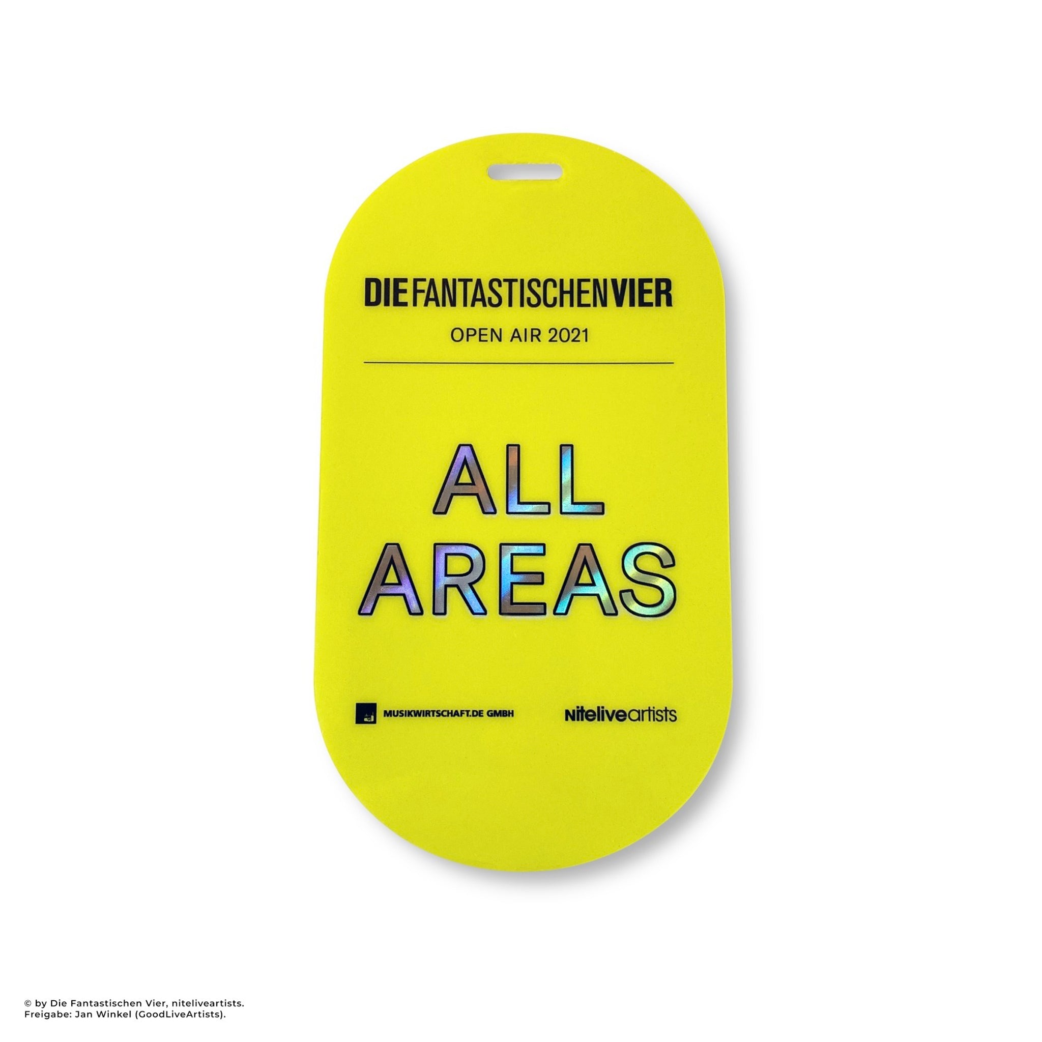 Backstagepass Framecut Pill im Pillen-Design – Holopasses