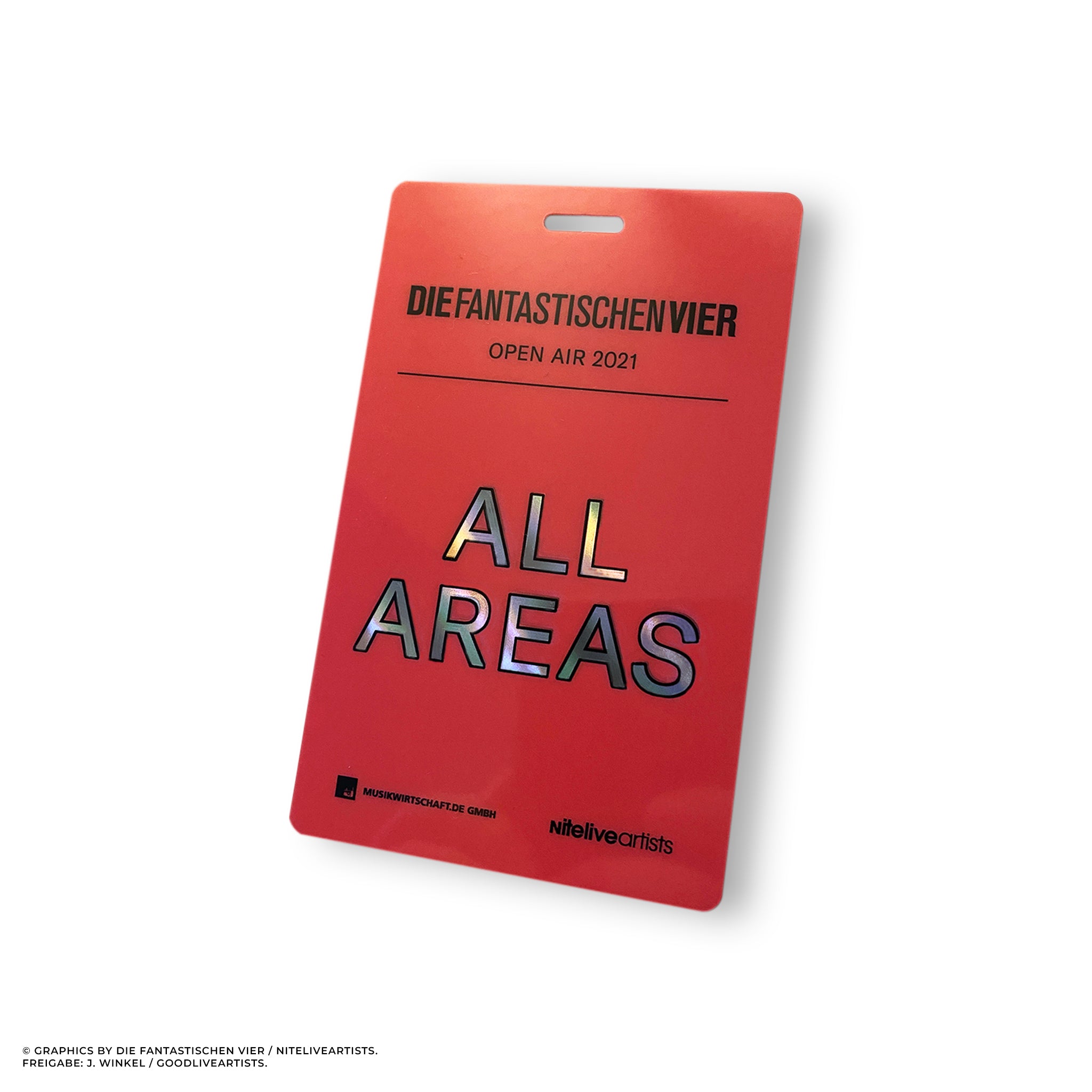 Laminierter Backstagepass für Events von Holopasses