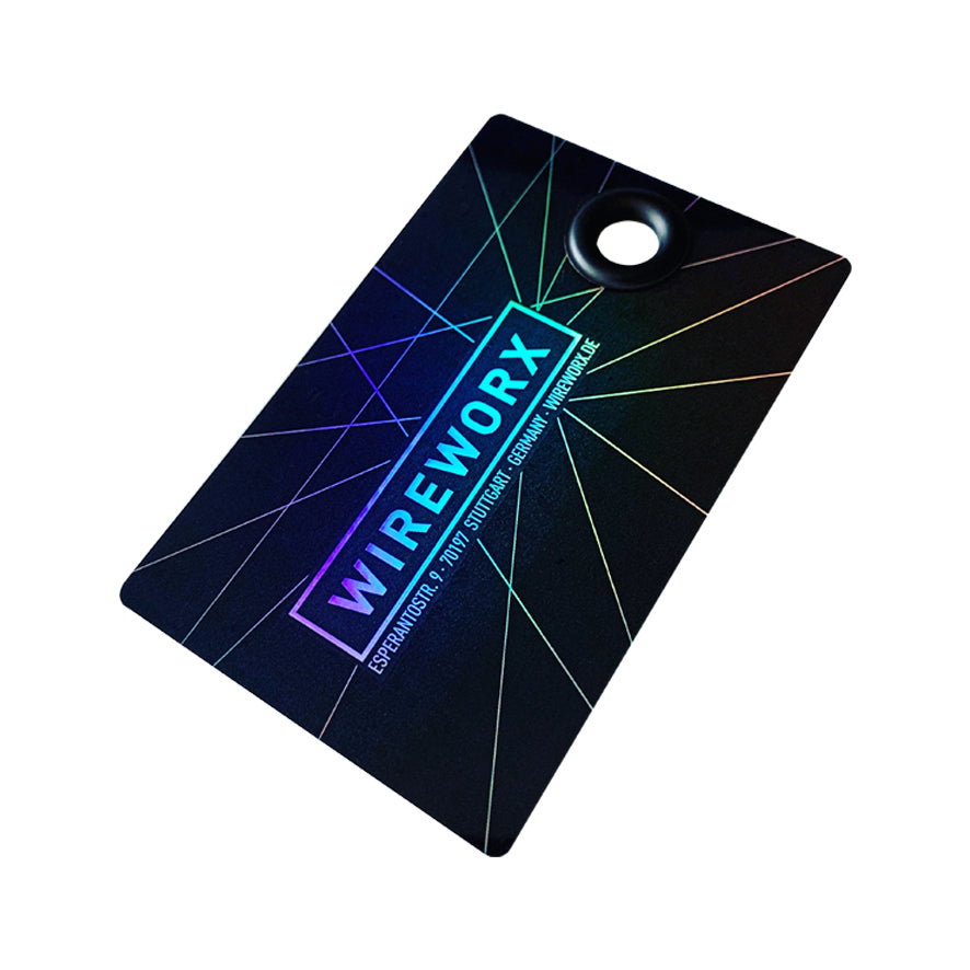 Stylischer Luggage Tag von Holopasses als praktischer Reiseanhänger