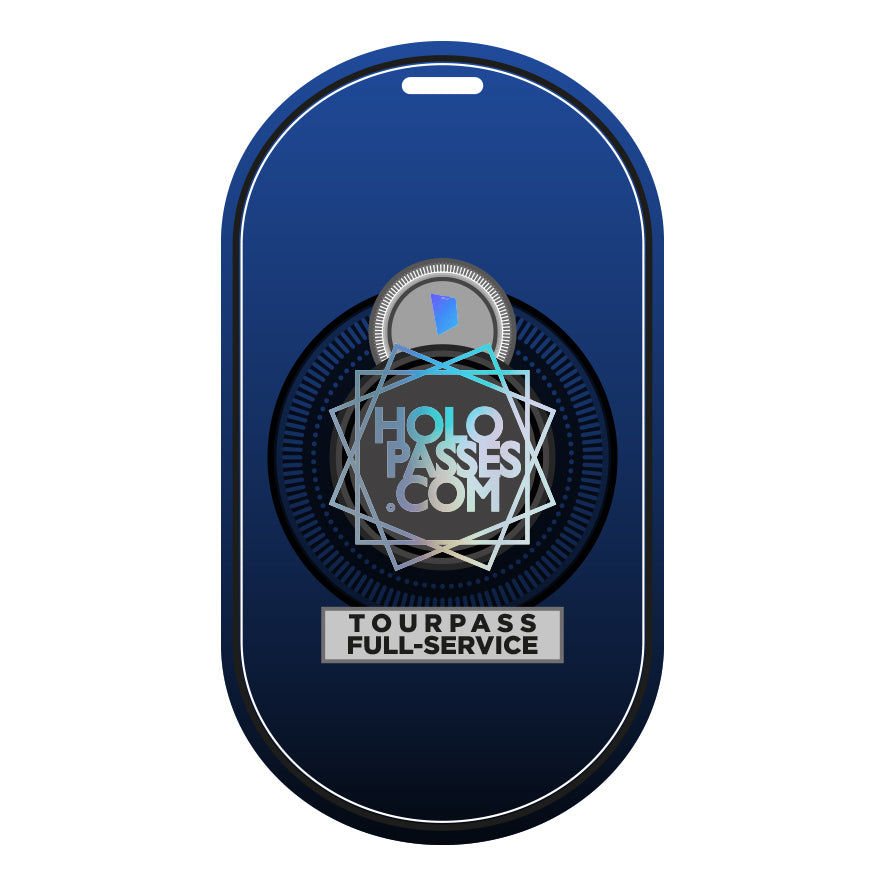 Backstagepass Framecut Pill für Festivals und Konzerte – Holopasses