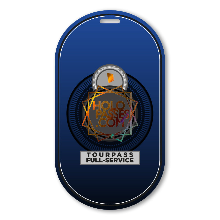 Laminierter Backstagepass Framecut Pill für Events – Holopasses