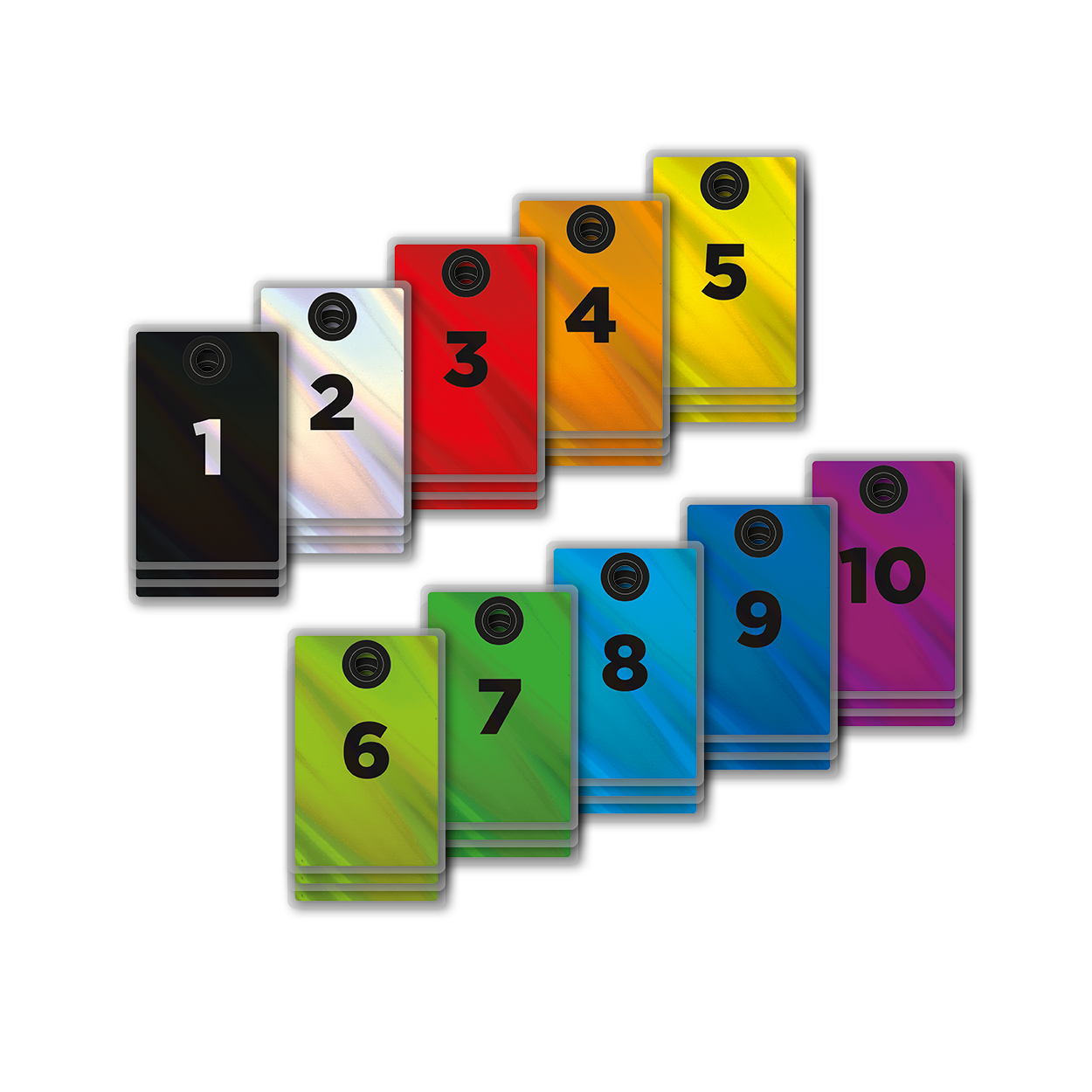 LAMINATE BAG TAG SET 10