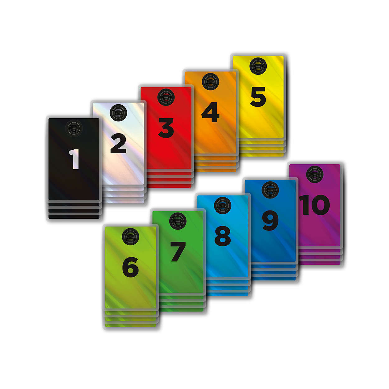 LAMINATE BAG TAG 10er SET(s) NUMMERIERT (On-Stock)
