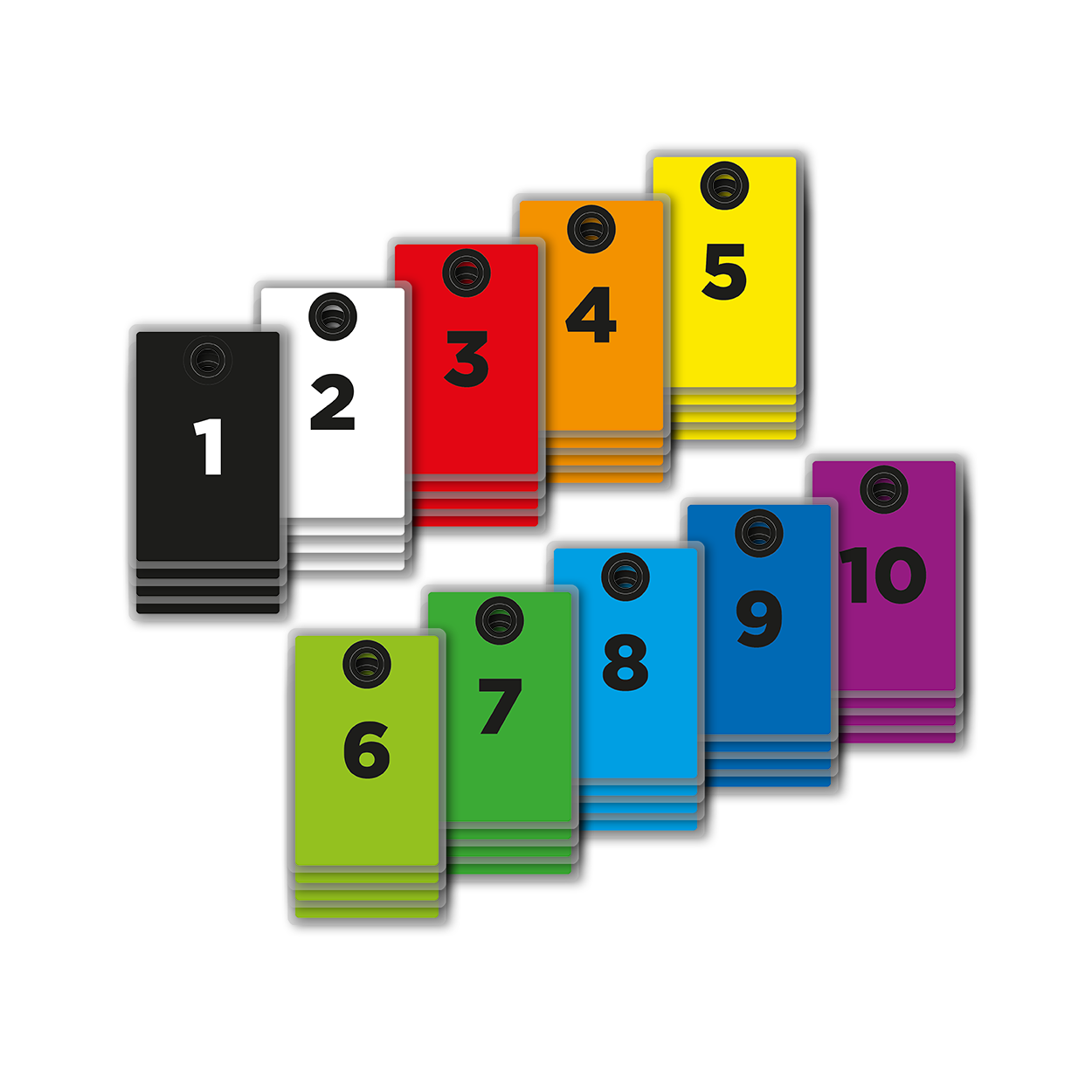 Langlebige Luggage Tags im 10er Set für sichere Kennzeichnung | Holopasses