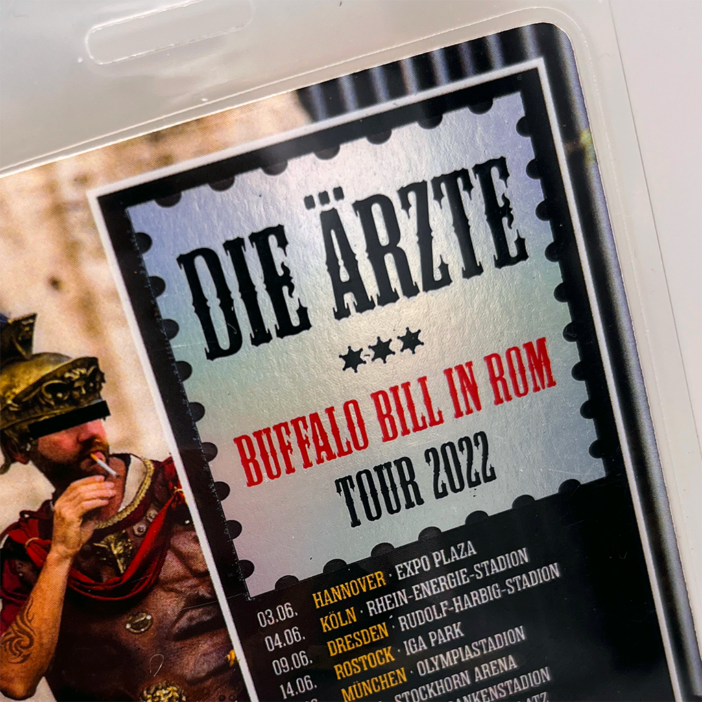 Exklusiver Holopasses Backstagepass Laminate Medium für Veranstaltungen