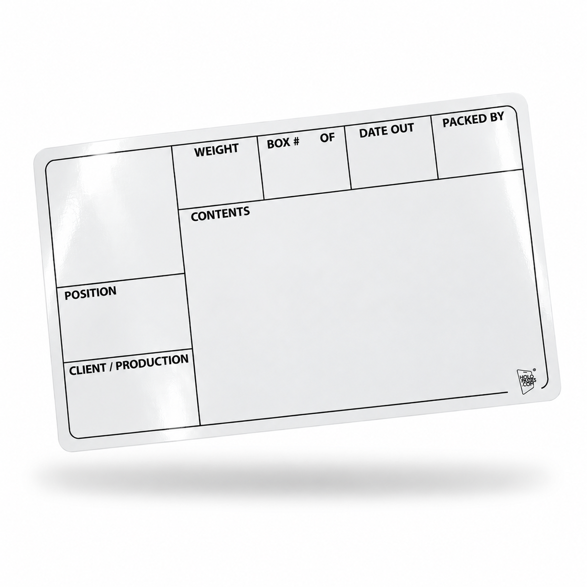 Case Label 210x150mm Framecut • selbstklebend (ab 5 Stk.)